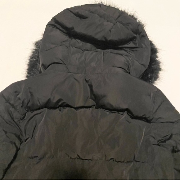 DKNY Women's Black Hooded Puffer Coat Size Small - Picture 12 of 16